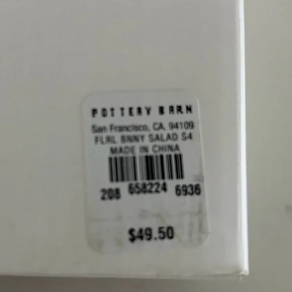 Pottery Barn Ceramic Plate Set of 4 - Picture 9 of 9